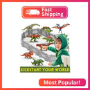 Dinosaur Capture Playset with 12PCS Fencing Accessories Magic Cars 1