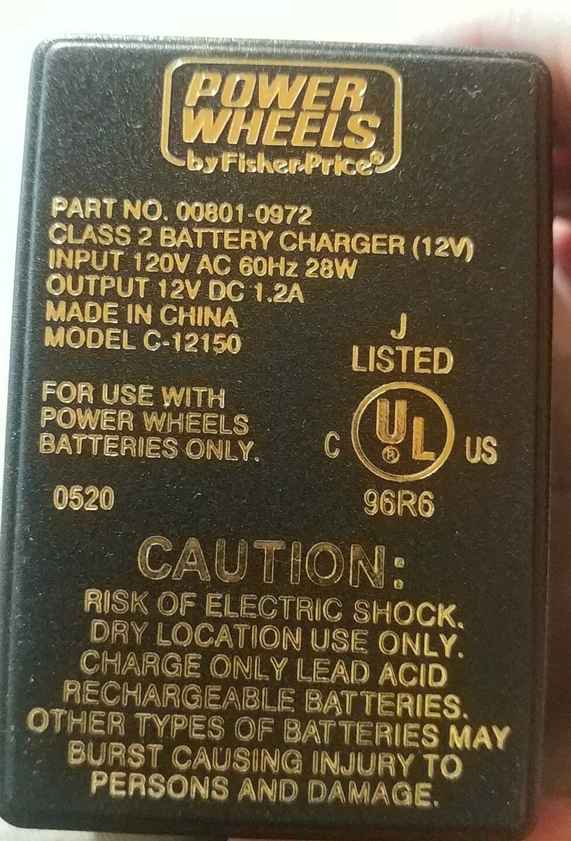 12V Charger for Power Wheels Class 2 Battery Replacement Magic Cars Variant 0
