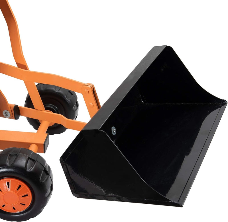 360-Degree Rotating Kids Bulldozer Ride-On Toy with Wide Scoop Magic Cars 6