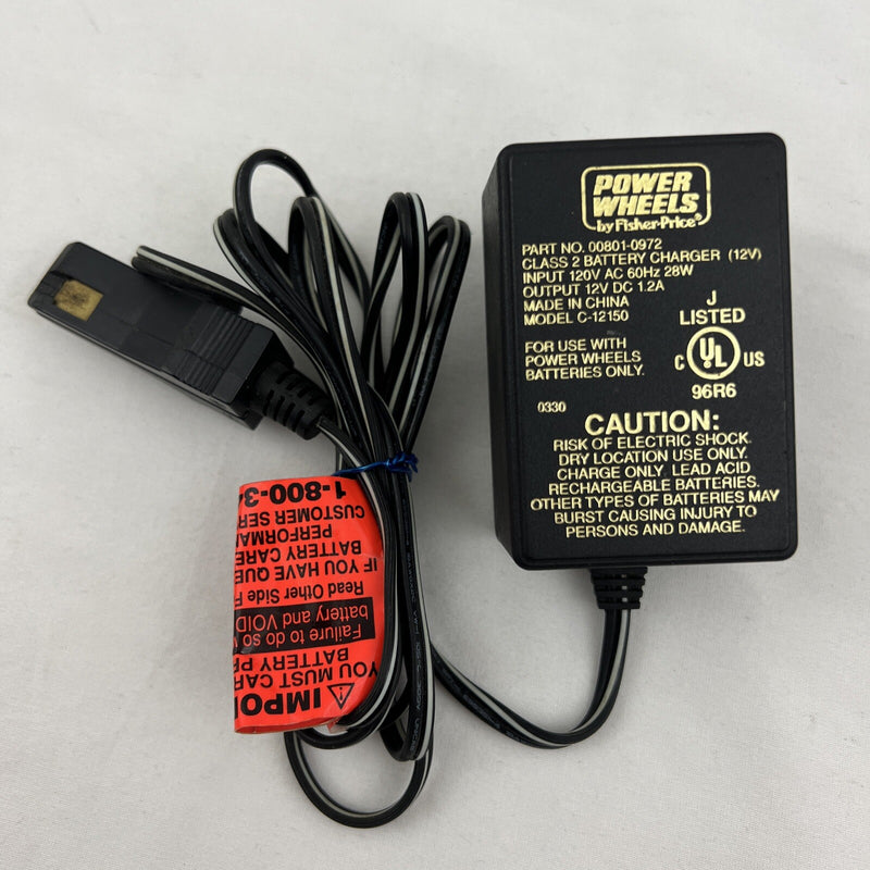Fisher Price Power Wheels 12V Replacement Battery Charger C-12150 Magic Cars Variant 0