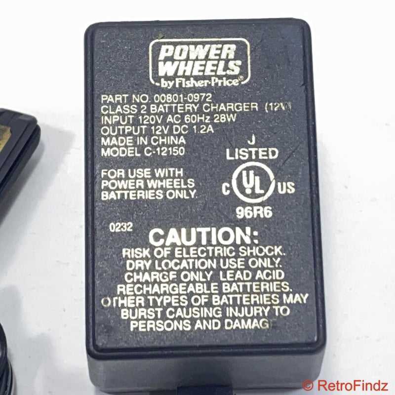 Fisher-Price Power Wheels 12V Battery Charger Model C-12150 (Fits 00801-0972) Magic Cars 1