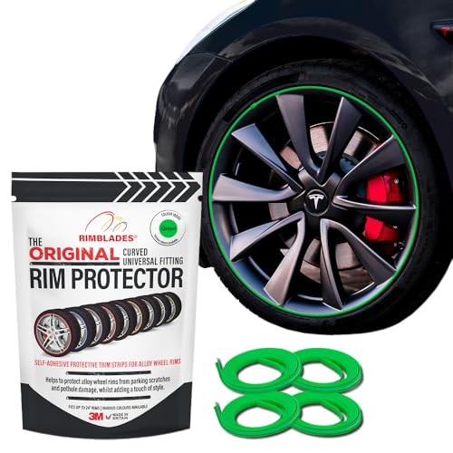 Green Alloy Wheel Rim Protectors for Up to 24×4 Inch Wheels Magic Cars 1
