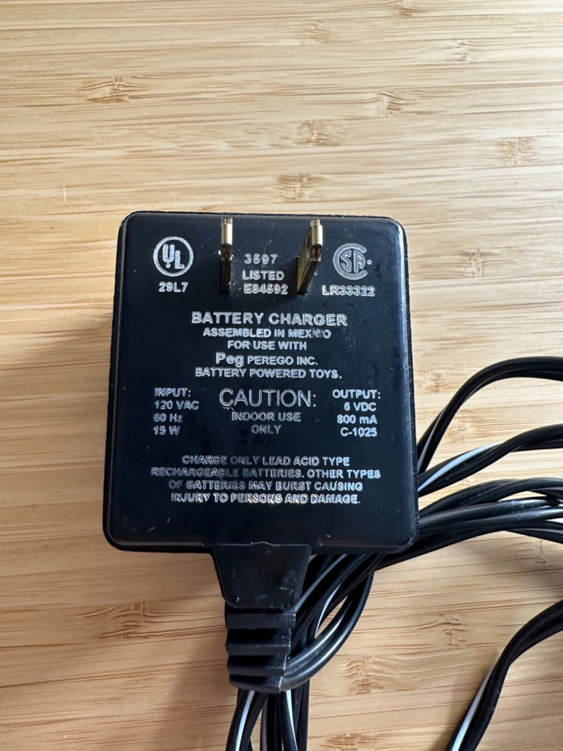 Peg Perego Battery Charger for Santa Fe Train Toys 12V 6V Magic Cars 1
