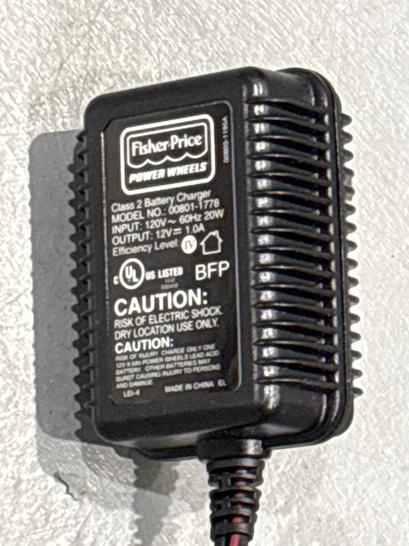 12V Battery Charger for Fisher-Price Power Wheels Ride-On Toy Magic Cars 1