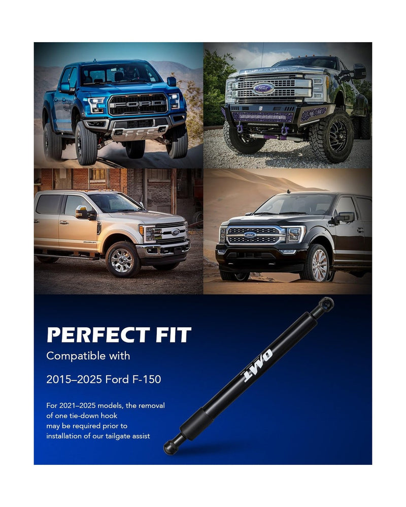 Motor Tech Compatible Tailgate Assist Accessories for 2015-2023 F150 Trucks Magic Cars 2