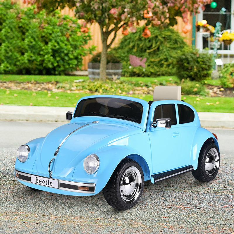 Kids Volkswagen Beetle Ride-On Car Toy with Extra Wide Tires for Outdoor Use Magic Cars 1