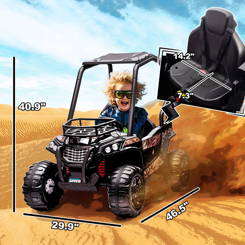 Children's Outdoor Electric ATV Car with Real Suspension and Remote Control in Camo Magic Cars 2