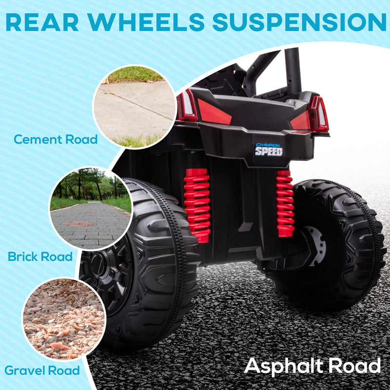 Children's Outdoor Electric ATV Car with Real Suspension and Remote Control Green Magic Cars 4