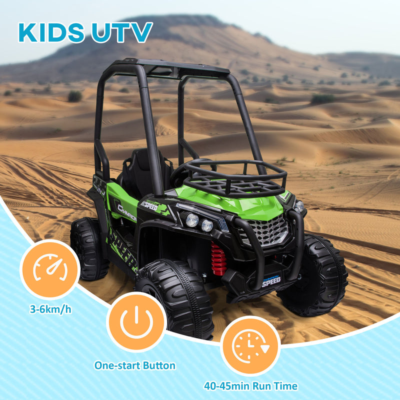 Children's Outdoor Electric ATV Car with Real Suspension and Remote Control Green Magic Cars 6
