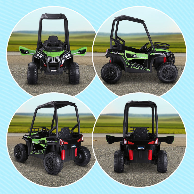 Children's Outdoor Electric ATV Car with Real Suspension and Remote Control Green Magic Cars 9