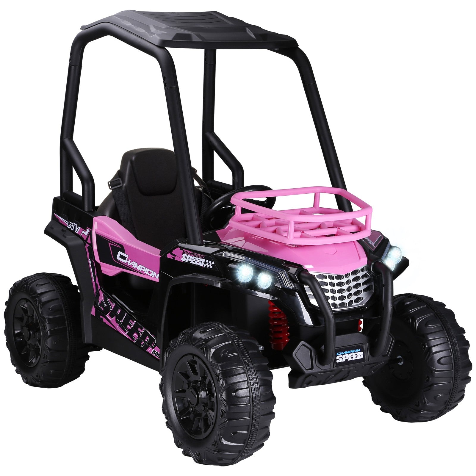 Children's Pink Electric ATV Car with Real Suspension and Remote Contr