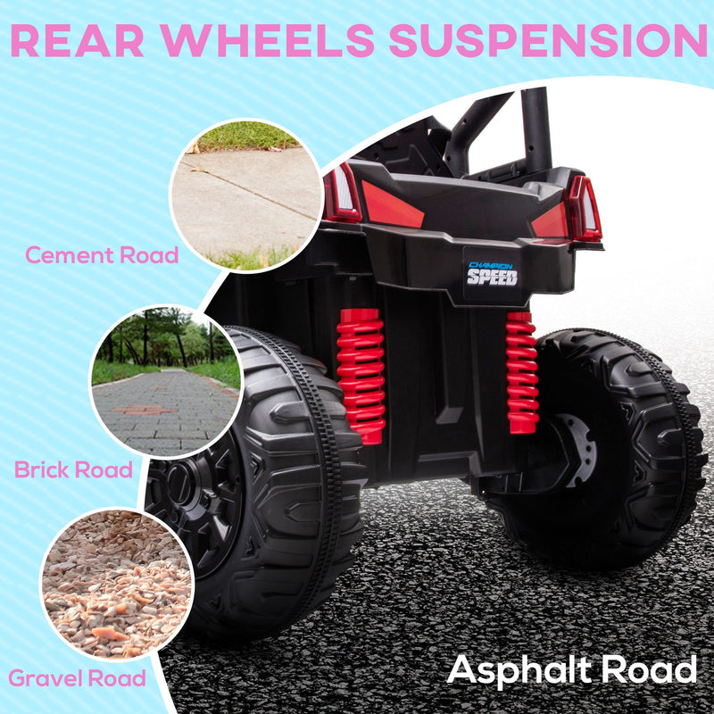 Children's Pink Electric ATV Car with Real Suspension and Remote Control for Outdoor Use Magic Cars 4