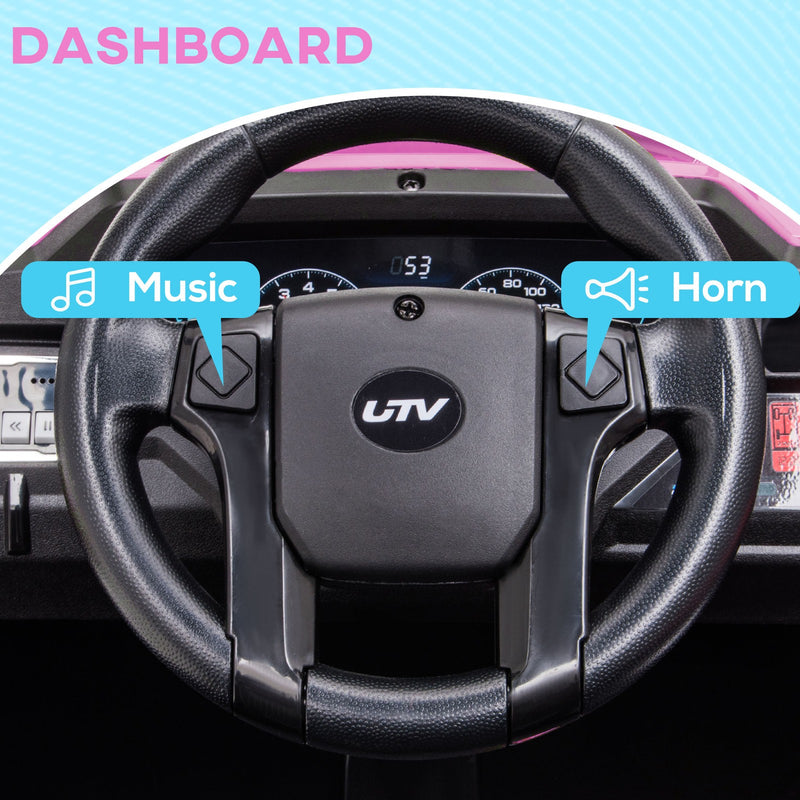 Children's Pink Electric ATV Car with Real Suspension and Remote Control for Outdoor Use Magic Cars 5