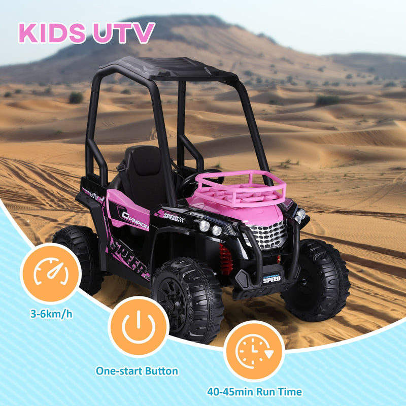 Children's Pink Electric ATV Car with Real Suspension and Remote Control for Outdoor Use Magic Cars 6