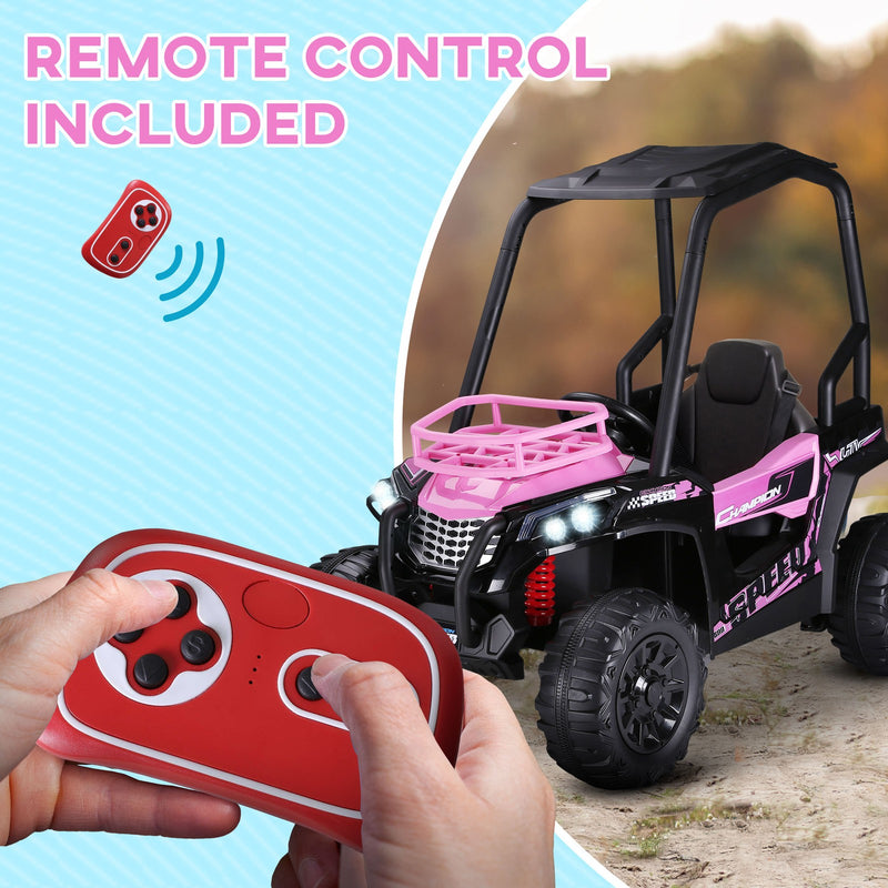 Children's Pink Electric ATV Car with Real Suspension and Remote Control for Outdoor Use Magic Cars 7