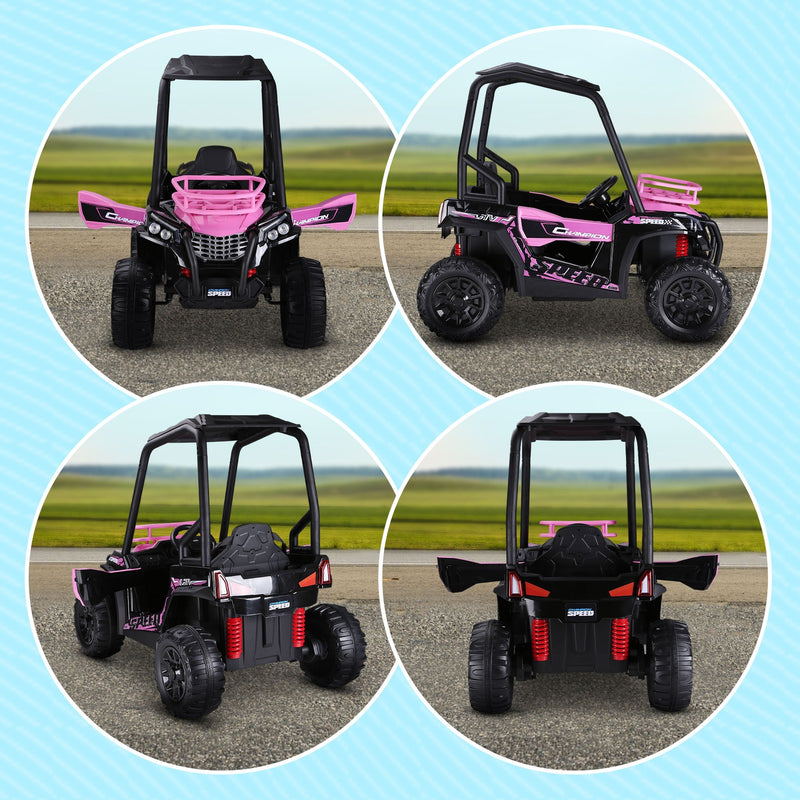 Children's Pink Electric ATV Car with Real Suspension and Remote Control for Outdoor Use Magic Cars 9