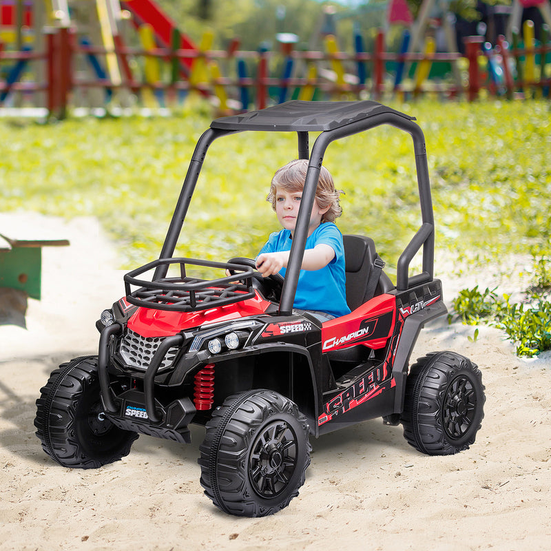 Children’s Outdoor Electric ATV Car with Real Suspension and Remote Control, Red Magic Cars 1