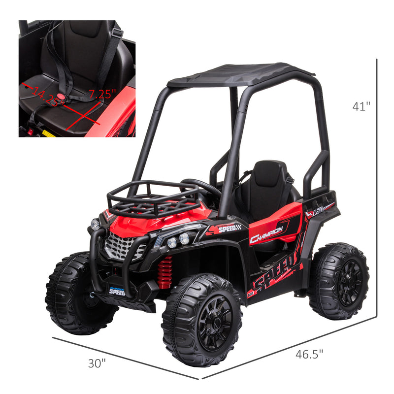 Children’s Outdoor Electric ATV Car with Real Suspension and Remote Control, Red Magic Cars 2