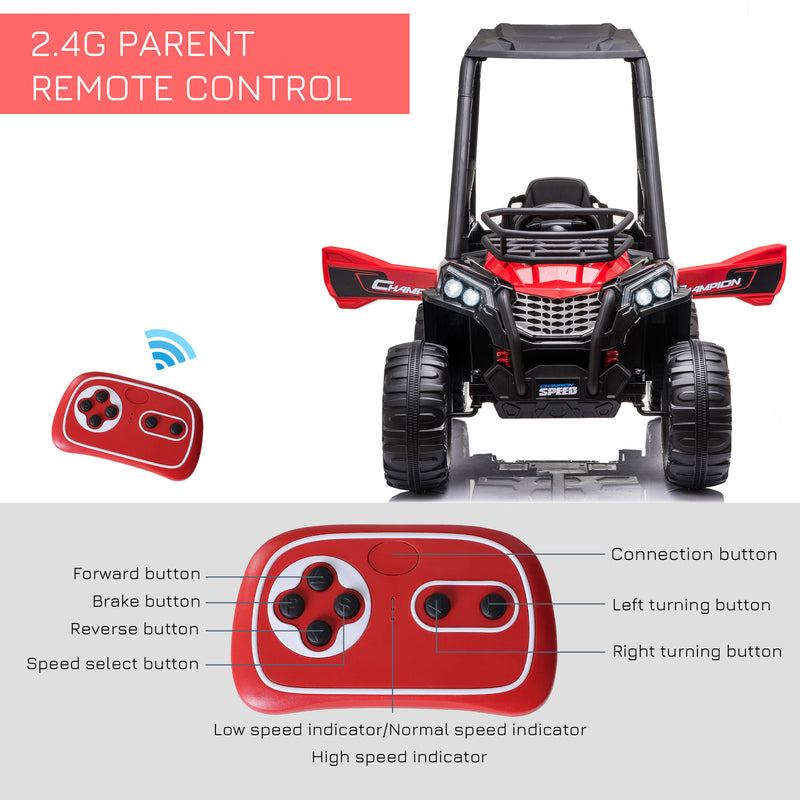 Children’s Outdoor Electric ATV Car with Real Suspension and Remote Control, Red Magic Cars 6