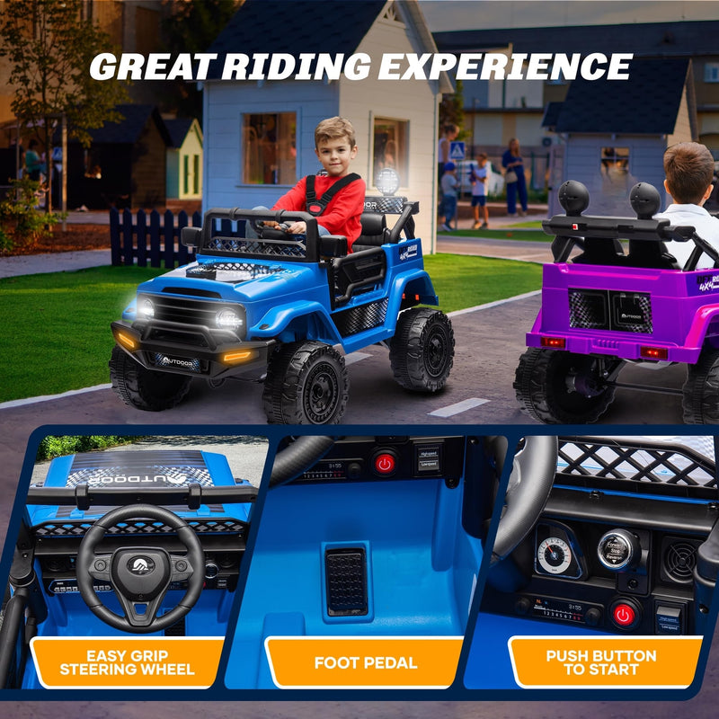 Outdoor Cruise 1-Seater 12V Electric Ride-On Car for Kids with Remote Control Magic Cars 6