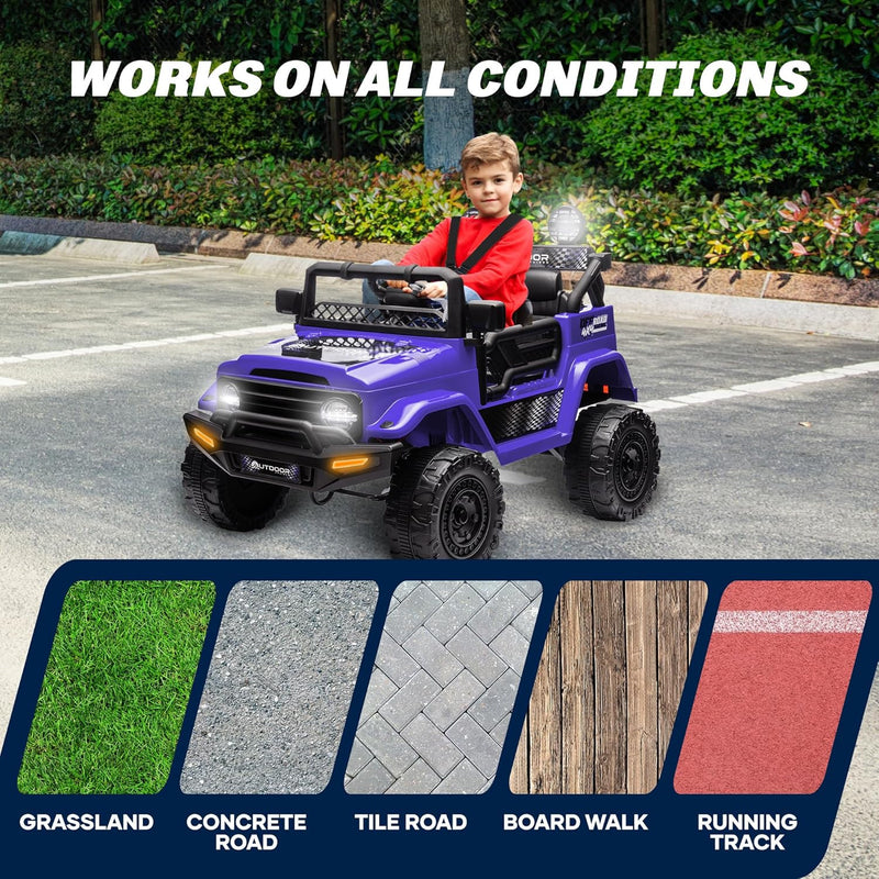 12V Outdoor Cruiser Kids Ride-On Car with Remote Control and Dual 25W Motors Magic Cars 4