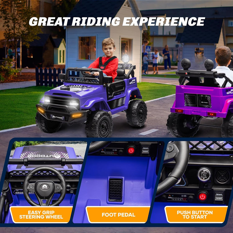 12V Outdoor Cruiser Kids Ride-On Car with Remote Control and Dual 25W Motors Magic Cars 6