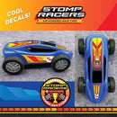 Outdoor Kids Launch Rocket with 2 Pneumatic Foot-Powered Cars Playset Magic Cars 4