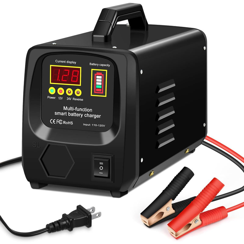 24V/12V Fully Automatic Car Battery Charger for Lead Acid Batteries Magic Cars Variant 0