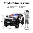 12V Electric Ride-On Police Car for Kids with Remote Control, Blue Magic Cars 1