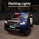 12V Electric Ride-On Police Car for Kids with Remote Control, Blue Magic Cars 3