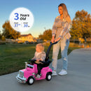 Versatile 3-in-1 Push Car for Toddlers Aged 1-3 with Handle and Music Magic Cars 1