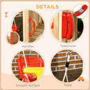 4-in-1 Wooden Outdoor Swing Set with Toddler Baby Swing Seat Magic Cars 5