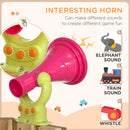 4-in-1 Wooden Outdoor Swing Set with Toddler Baby Swing Seat Magic Cars 6
