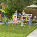 10' Climbing Dome Jungle Gym for Kids, Supports up to 594 lbs, Outdoor Play Structure for Ages 1-6 Magic Cars 10