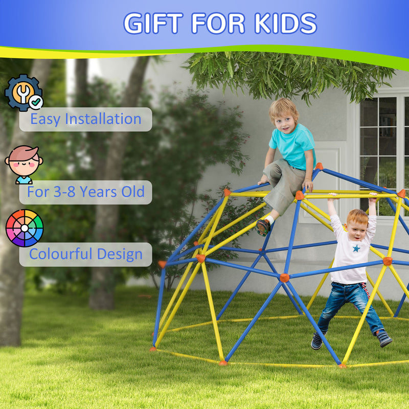 10' Climbing Dome Jungle Gym for Kids, Supports up to 594 lbs, Outdoor Play Structure for Ages 1-6 Magic Cars 5