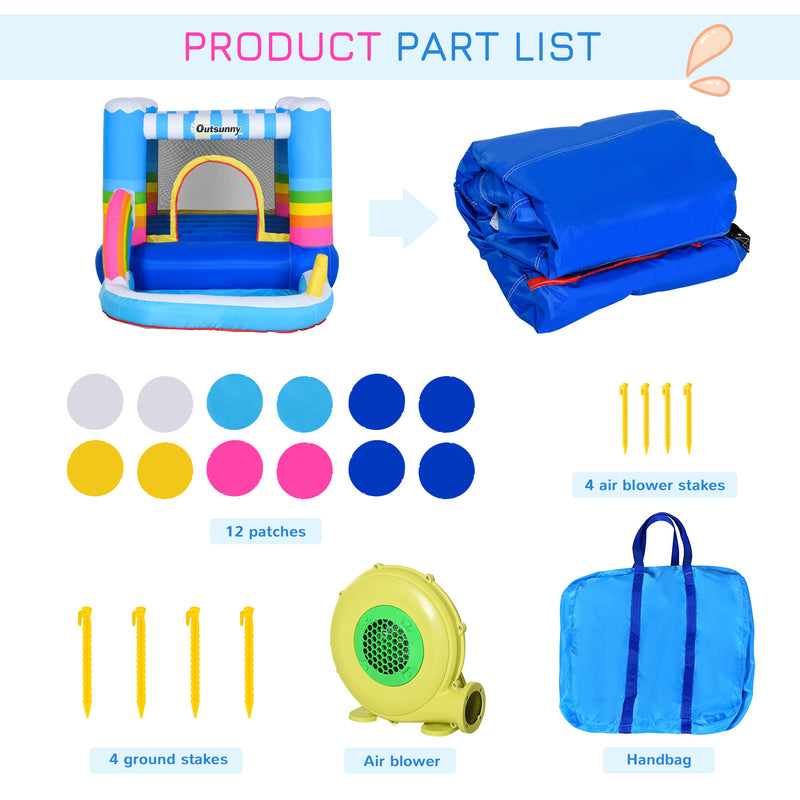 Inflatable 2-in-1 Indoor Bounce House and Jumping Castle for Kids Magic Cars 3
