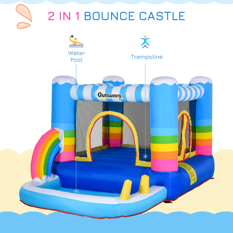 Inflatable 2-in-1 Indoor Bounce House and Jumping Castle for Kids Magic Cars 5