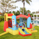 Kids 4-in-1 Inflatable Water Slide Bounce House and Jumping Castle with Dual Slides Magic Cars 7