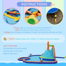Kids 4-in-1 Inflatable Water Slide and Bounce House Play Park Magic Cars 2