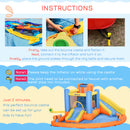 Inflatable 5-in-1 Kids Water Slide and Bounce House Play Park Magic Cars 5