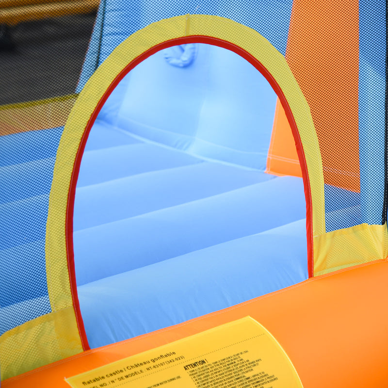 Inflatable 5-in-1 Kids Water Slide and Bounce House Play Park Magic Cars 6