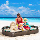 Children's Outdoor Sandbox with Cover for Garden Bed, Easy Assembly Magic Cars 10
