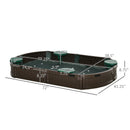 Children's Outdoor Sandbox with Cover for Garden Bed, Easy Assembly Magic Cars 9