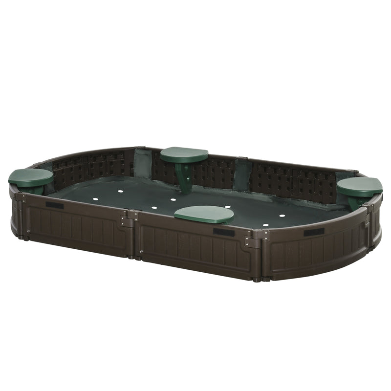 Children's Outdoor Sandbox with Cover for Garden Bed, Easy Assembly Magic Cars Variant 0