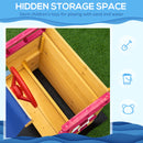 Wooden Pirate Ship Sandbox with Cover, Rudder, and Storage Bench Magic Cars 5