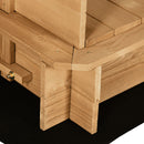 Wooden Kids Sandbox with Cover and Foldable Bench for Outdoor Play Magic Cars 4