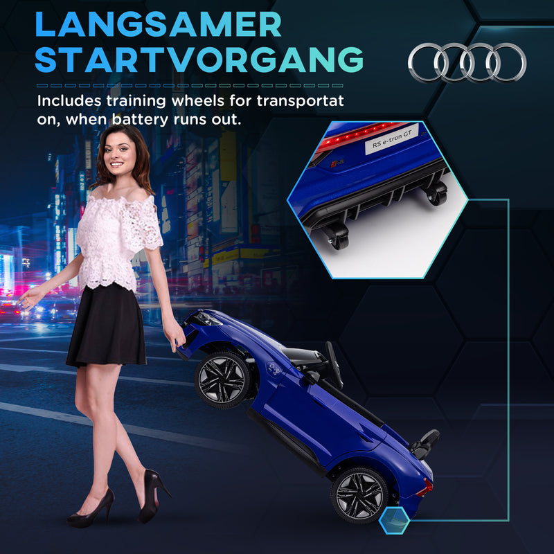 Licensed Audi 12V Electric Ride-On Car with Remote Control and Honking Horn