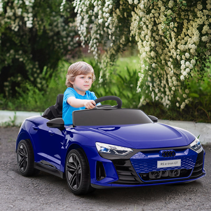 Licensed Audi 12V Electric Ride-On Car with Remote Control and Honking Horn