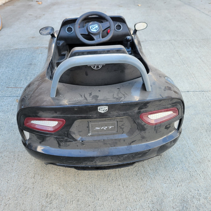 12V Battery-Powered Black Dodge Viper SRT Kids Ride-On Car for Boys Magic Cars 5