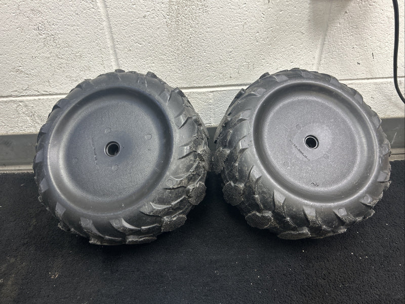 Pair of Front Rims, Wheels, and Hubcaps for Jeep Power Wheels Toy Car Magic Cars 6